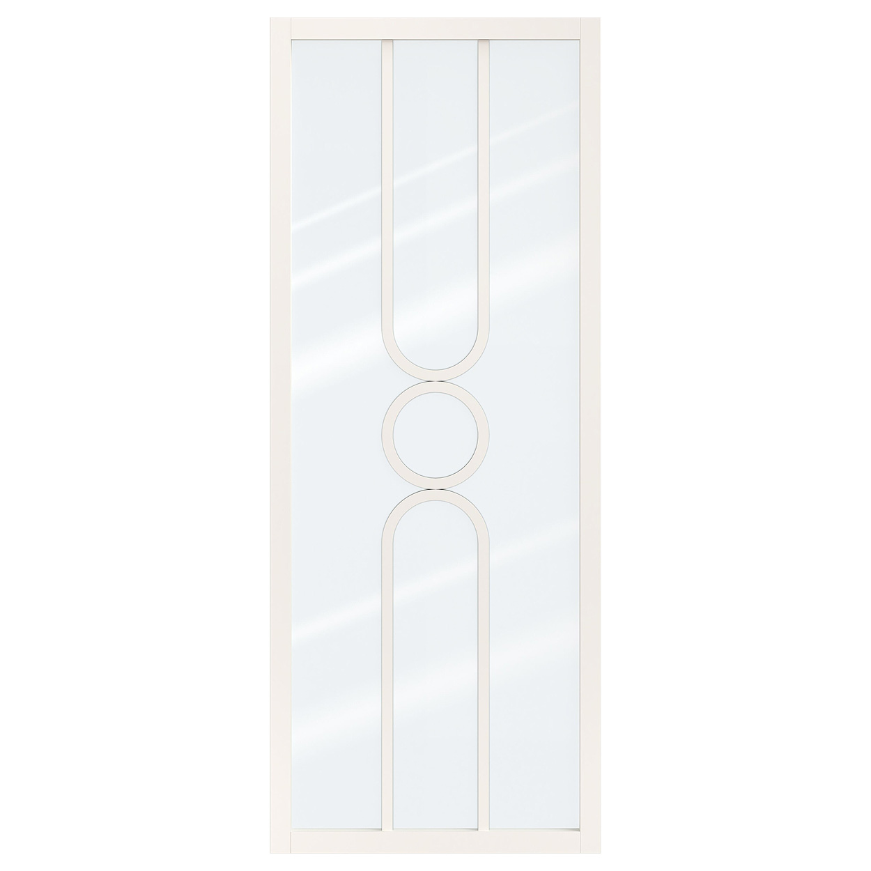 Binnendeur Skantrae SSL 14621 Blank Glas Wit Gelakt